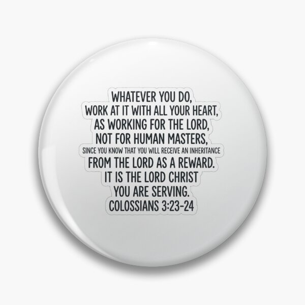 Item preview, Colossians 3:23-24 Bible Verse Christian Motivation Quote designed and sold by raedattia.