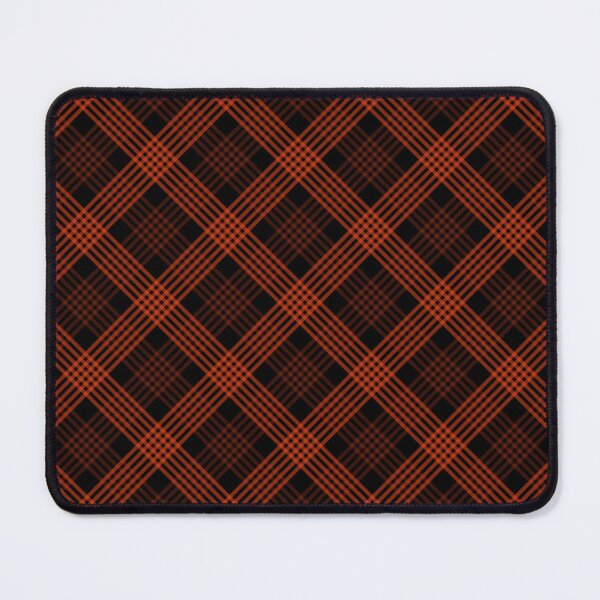 Item preview, Diagonal Plaid Pattern (orange lines on black) designed and sold by JMParadis.