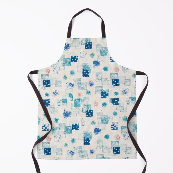 Item preview, Blue Watercolor Square Pattern | Modern Minimalist Seamless Geometric Print designed and sold by SWSandraWechner.
