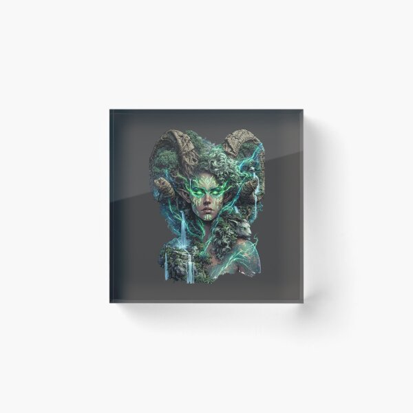 Item preview, Forest Goddess of Ancient Waters designed and sold by MythicMood.