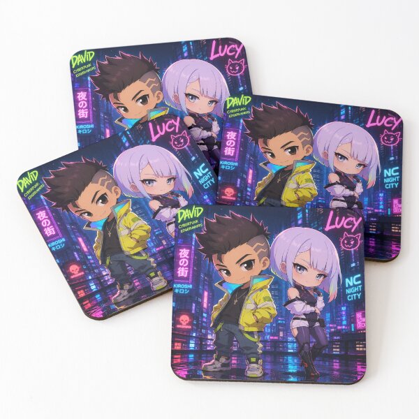 Item preview, David and Lucy Cyberpunk Edgerunners designed and sold by Diseños GC.