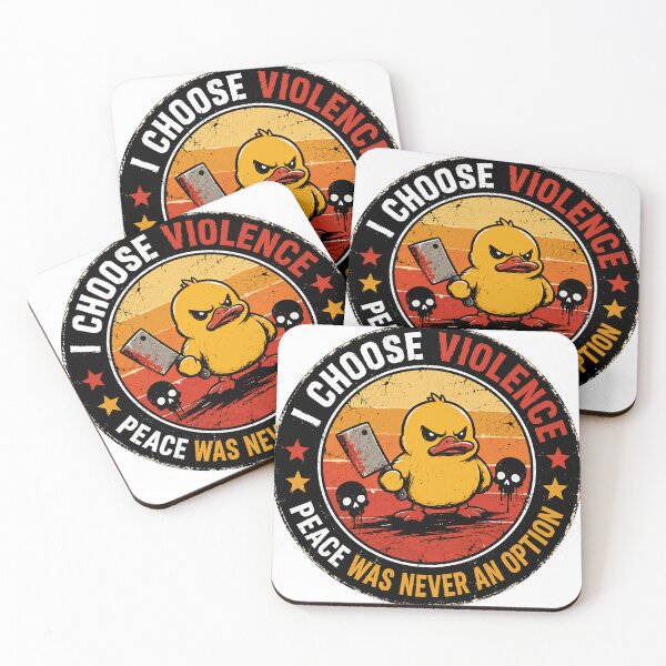 Item preview, I Choose Violence Peace Was Never An Option Funny Duck Meme Internet Humor Gift designed and sold by RetroMini2026.