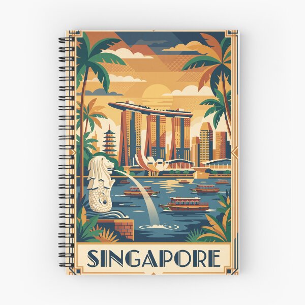 Item preview, Póster de viaje por el mundo de estilo retro de Singapur designed and sold by Bomax121.