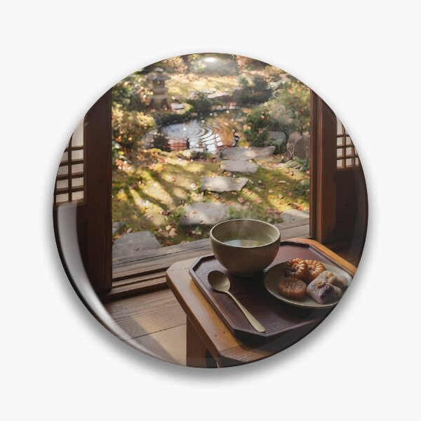 Item preview, Traditional Korean Tea Time in a Serene Hanok Garden designed and sold by SOOstudio73.