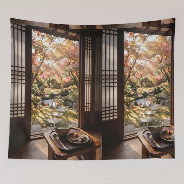 Item preview, Traditional Korean Tea Time in a Serene Hanok Garden designed and sold by SOOstudio73.