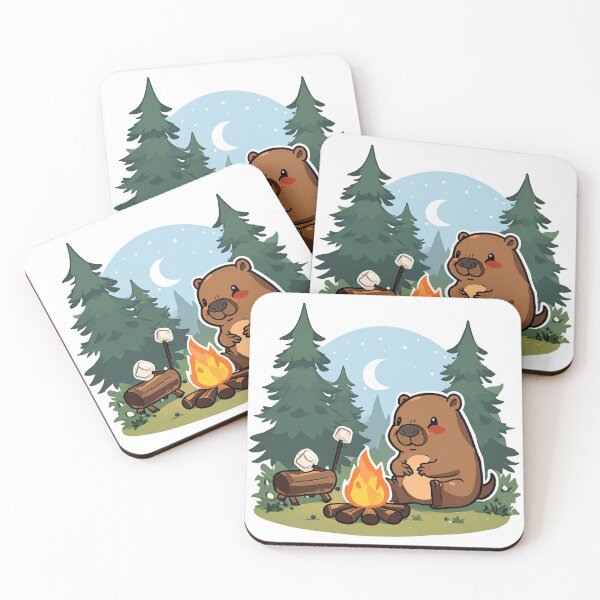 Item preview, Capybara camping designed and sold by Xenovita.