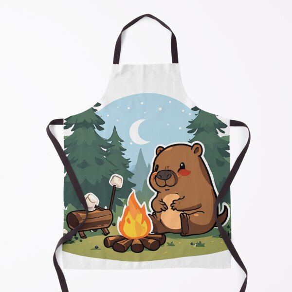 Item preview, Capybara camping designed and sold by Xenovita.