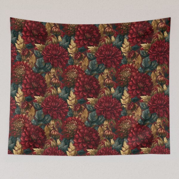 Item preview, Elegant Dahlias Flower - Hawaiian Flower Pattern  - Christmas Gifts designed and sold by RoyalStarsPatts.