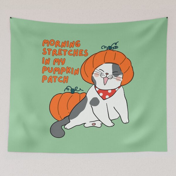 Item preview, Morning stretches in my pumpkin patch designed and sold by BritishDelights.