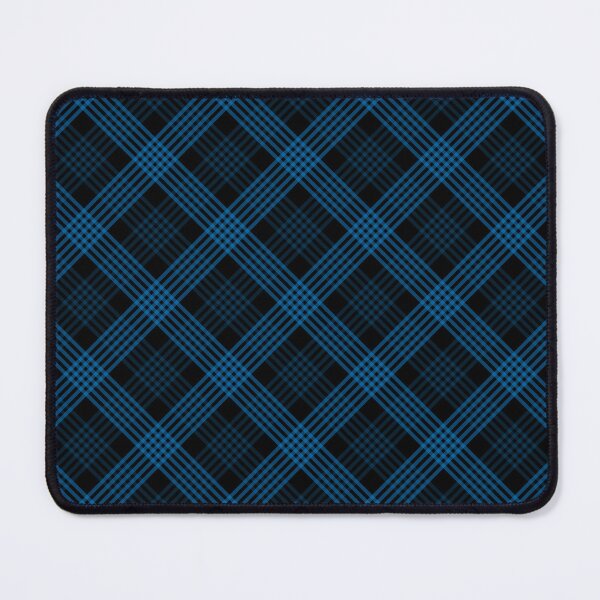 Item preview, Diagonal Plaid Pattern (blue lines on black) designed and sold by JMParadis.