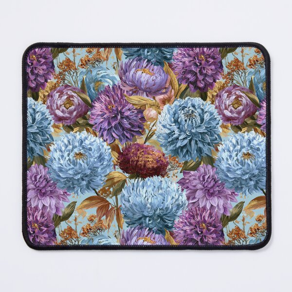 Item preview, Soft Dahlias Print - Flower Bouquet Pattern - Christmas Gifts For Boyfriend designed and sold by RoyalStarsPatts.