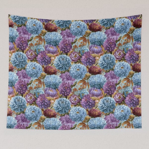 Item preview, Soft Dahlias Print  - Flower Bouquet Pattern  - Christmas Gifts For Boyfriend designed and sold by RoyalStarsPatts.