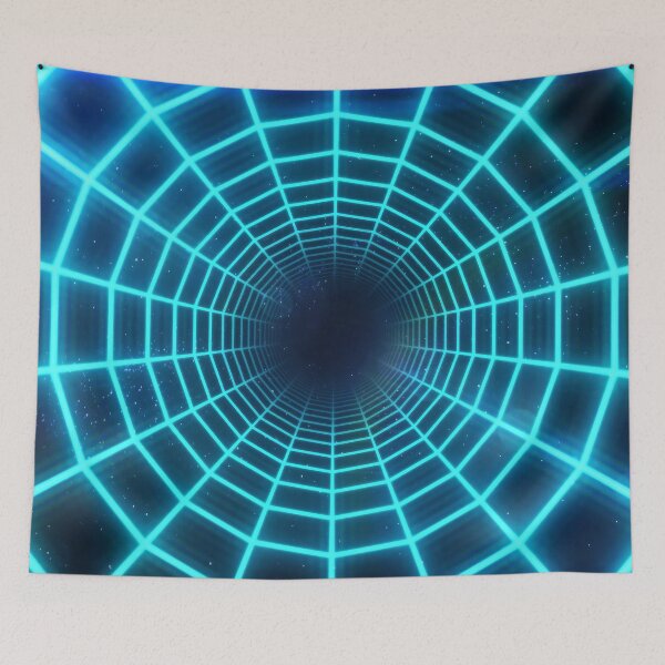 Item preview, Cyan Circular Wireframe Tunnel designed and sold by Electric Shock!! Design.
