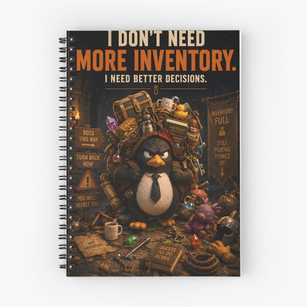 Item preview, Inventory Full – Funny RPG Gaming Poster | Frido Gaming Art designed and sold by bauschberts.