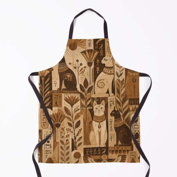 Item preview, Egyptian Cat Hieroglyph Pattern designed and sold by Mindworx21.