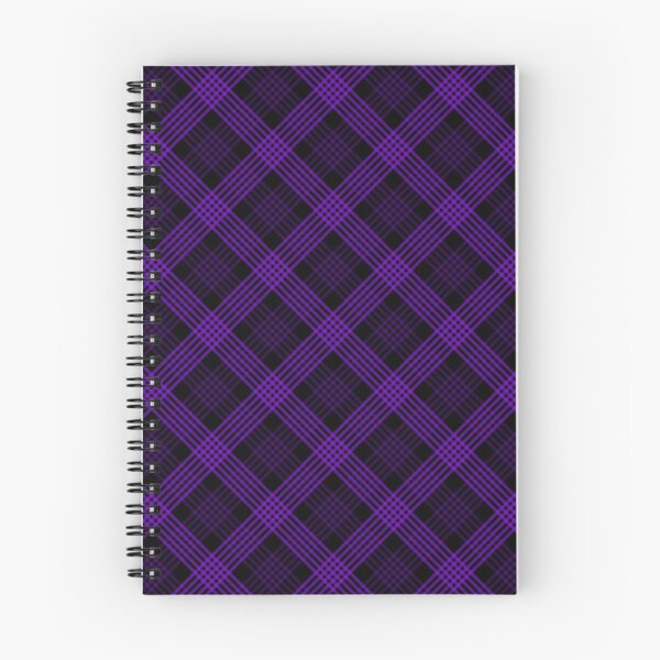 Item preview, Diagonal Plaid Pattern (purple lines on black) designed and sold by JMParadis.