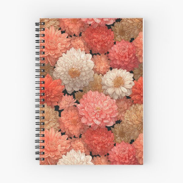 Item preview, Classic Dahlias Floral  - Flower Bouquet Pattern  - Christmas Gifts For Her designed and sold by RoyalStarsPatts.