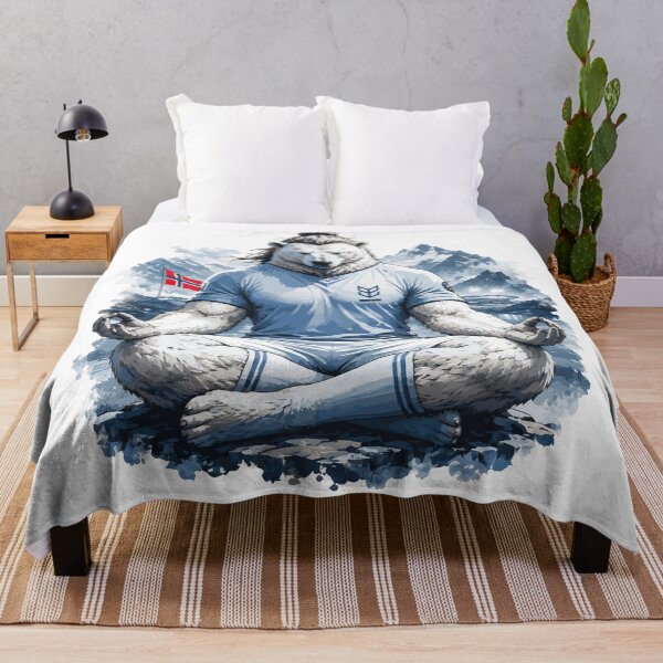 Item preview, Zen Polar Bear Meditating Viking Striker Illustration designed and sold by AbderraimArt.