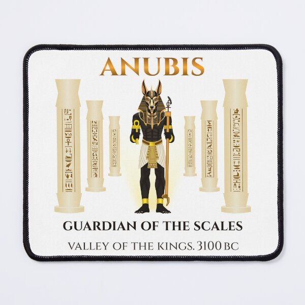 Item preview, Anubis Egyptian God · Guardian of the Scales · Valley of the Kings · Ancient Egypt · 3100 BC designed and sold by PharaohDArt.