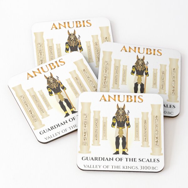 Item preview, Anubis Egyptian God · Guardian of the Scales · Valley of the Kings · Ancient Egypt · 3100 BC designed and sold by PharaohDArt.