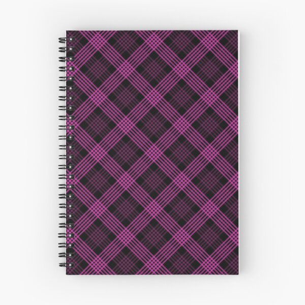 Item preview, Diagonal Plaid Pattern (pink lines on black) designed and sold by JMParadis.