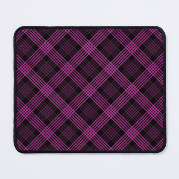 Item preview, Diagonal Plaid Pattern (pink lines on black) designed and sold by JMParadis.