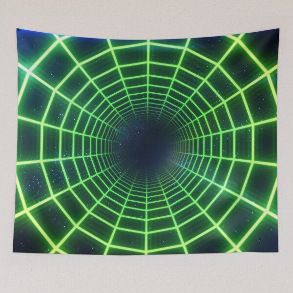 Item preview, Green Circular Wireframe Tunnel designed and sold by Electric Shock!! Design.