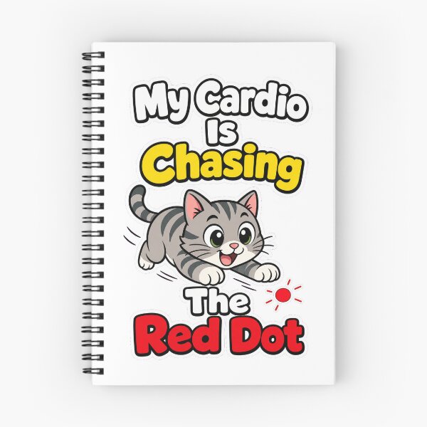 Item preview, My Cardio Is Chasing The Red Dot Funny Cat designed and sold by VisualArtsOasis.