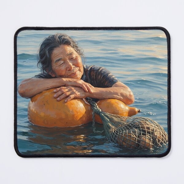 Item preview, Haenyeo: The Gentle Rest - Harmony with the Ocean designed and sold by SOOstudio73.