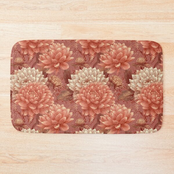 Item preview, Edgy Dahlias Print  - Flower Garden Pattern  - Christmas Gifts For Him designed and sold by RoyalStarsPatts.