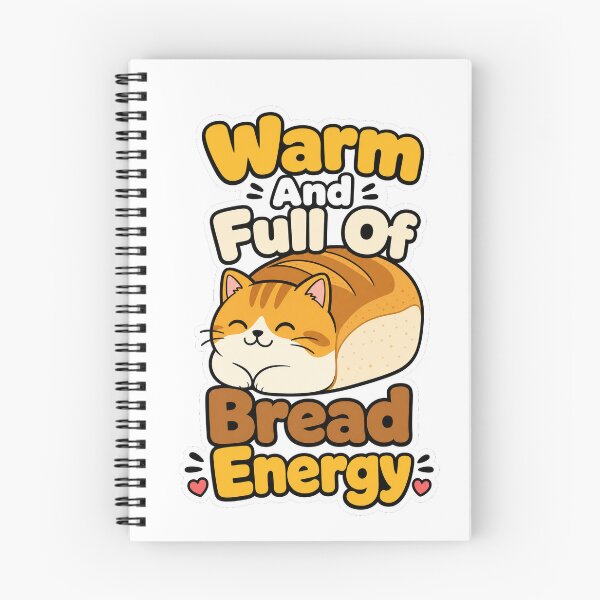 Item preview, Warm And Full Of Bread Energy Funny Cat designed and sold by VisualArtsOasis.
