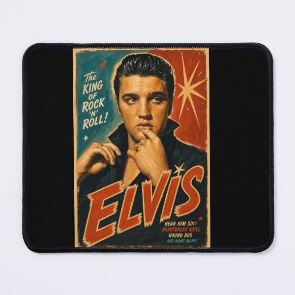 Item preview, Elvis Presley Vintage Concert Poster - The King of Rock 'N' Roll designed and sold by ElvisVintagePosters.