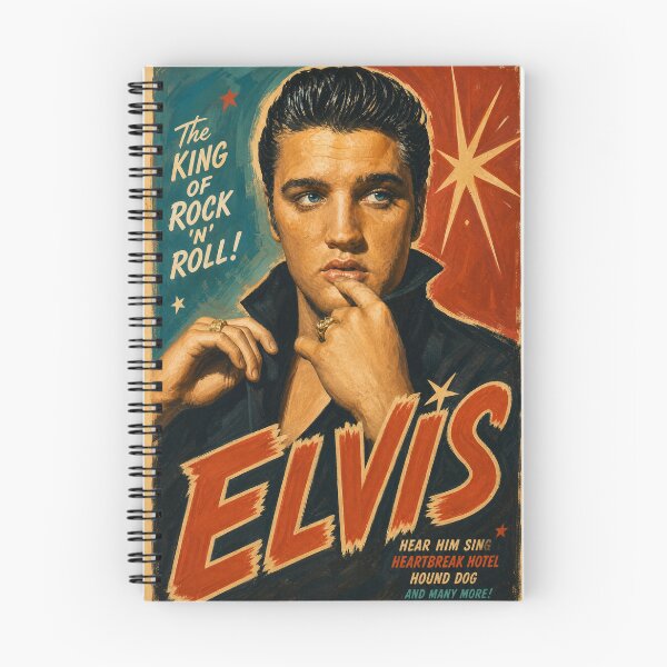 Item preview, Elvis Presley Vintage Concert Poster - The King of Rock 'N' Roll designed and sold by ElvisVintagePosters.