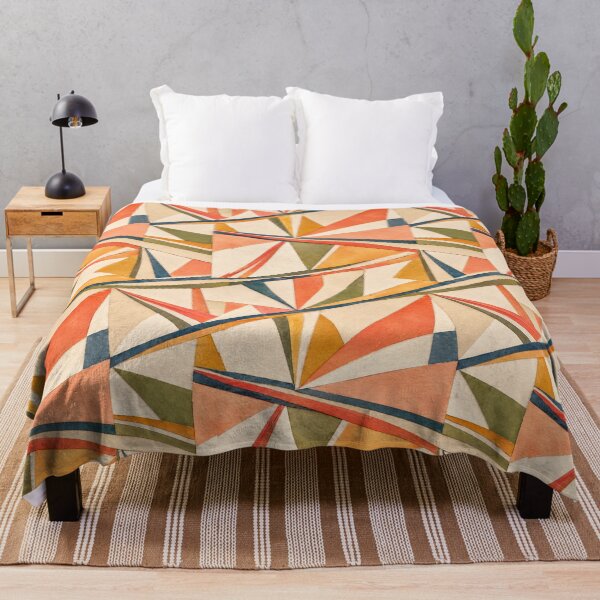 Item preview, Mid Century Modern Geometric Pattern | Colorful Abstract Triangle Seamless Design designed and sold by SWSandraWechner.