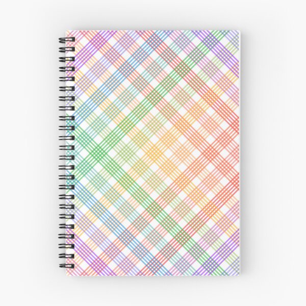 Item preview, Diagonal Plaid Pattern (multicolor lines on white 1) designed and sold by JMParadis.