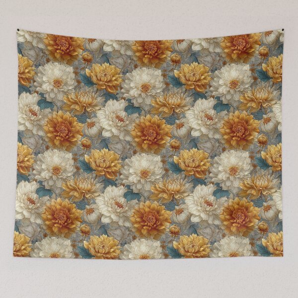Item preview, Exotic Dahlias Texture  - Flower Bouquet Pattern  - Christmas Gifts For Husband designed and sold by RoyalStarsPatts.