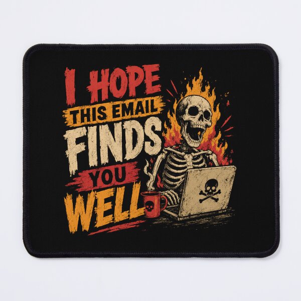 Item preview, I Hope This Email Finds You Well Office Work Humor Email Stress Burnout Professional designed and sold by RetroMini2026.