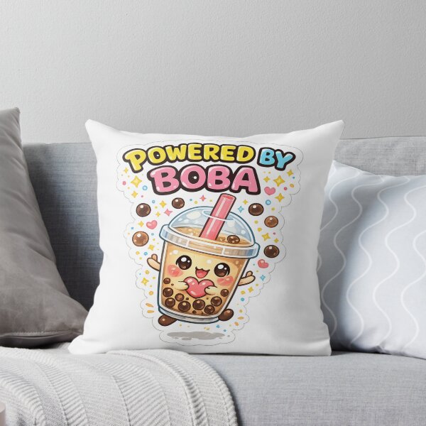 Item preview, Powered By Boba Tea Sticker designed and sold by DadStickerStore.