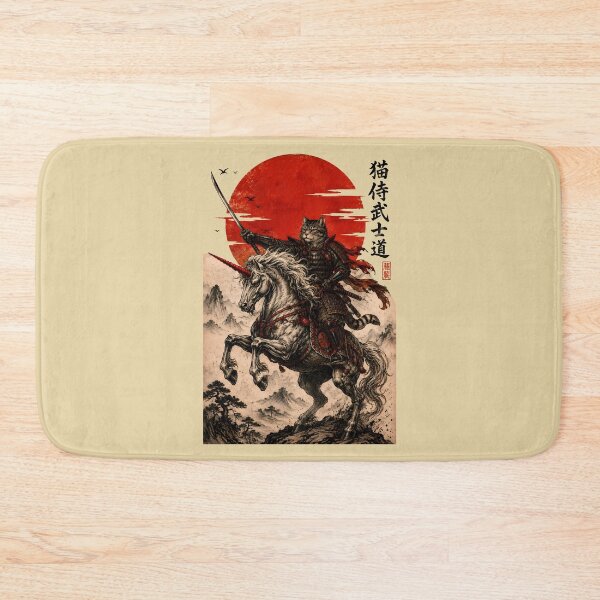 Item preview,  Samurai cat riding an Unicorn designed and sold by TheSamuraiCat.