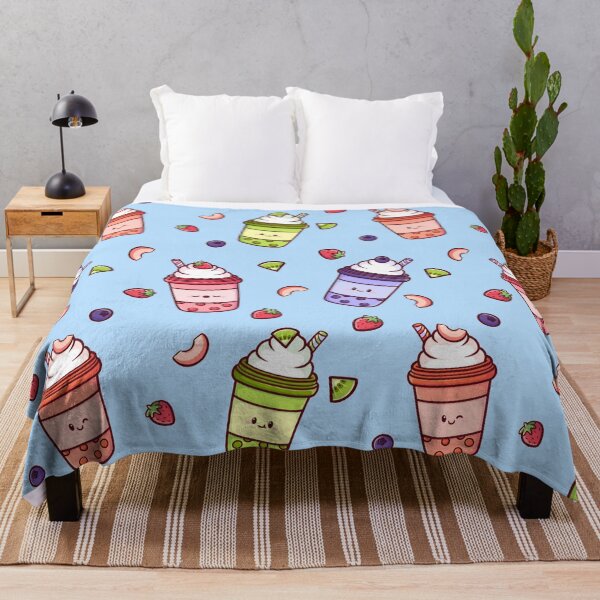 Item preview, Kawaii Bubble Tea Delight – Cute Boba Seamless Pattern designed and sold by Magsu.art.