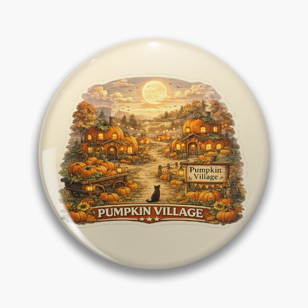 Item preview, Cozy Pumpkin Village Autumn Sticker designed and sold by AuudiVasustudio.