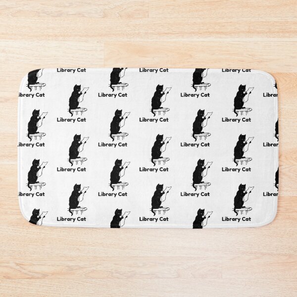 Item preview, Library Cat Book Lover Design designed and sold by Bloomelle Studio.