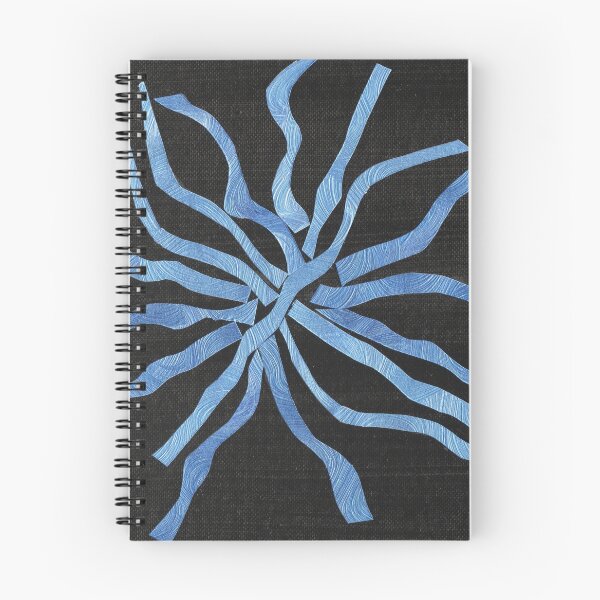 Item preview, Interwoven Blue Strips Against Black designed and sold by Kristy Carpenter.