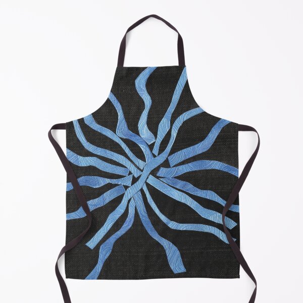 Item preview, Interwoven Blue Strips Against Black designed and sold by Kristy Carpenter.