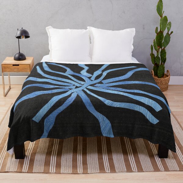 Item preview, Interwoven Blue Strips Against Black designed and sold by Kristy Carpenter.