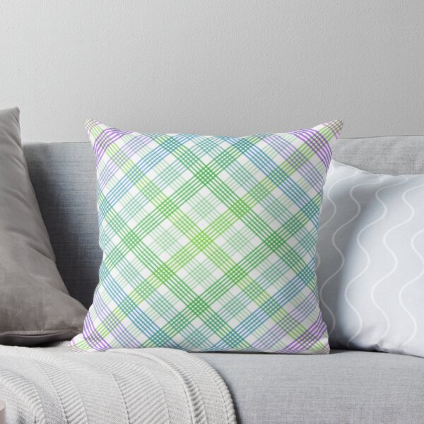 Item preview, Diagonal Plaid Pattern (multicolor lines on white 2) designed and sold by JMParadis.