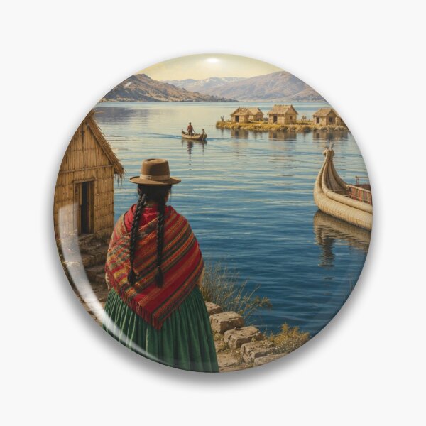 Item preview, Peru Lake Titicaca Travel Poster  designed and sold by Tienda-Vane.