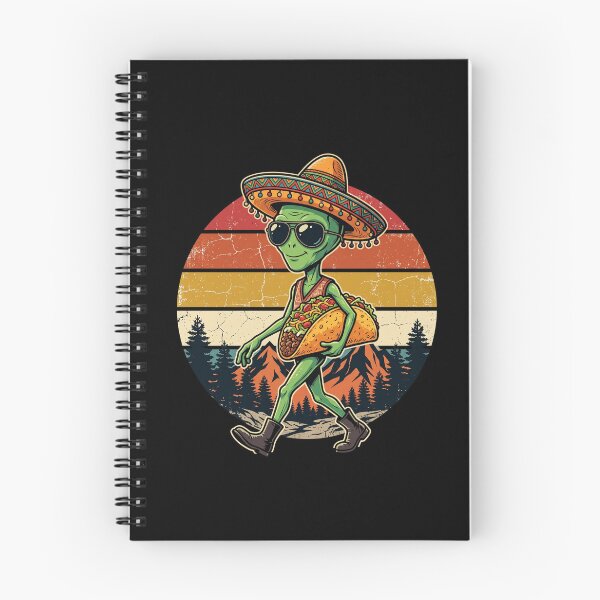 Item preview, Mexican Alien with Tacos and Sombrero designed and sold by dudelinart.