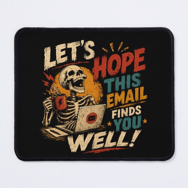 Item preview, Let's Hope This Email Finds You Well! Funny Office Worker Email Humor Remote Work Burnout designed and sold by RetroMini2026.