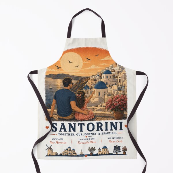 Item preview, Santorini Father Daughter Duo Our Journey Is Beautiful designed and sold by BagFactoryUK.